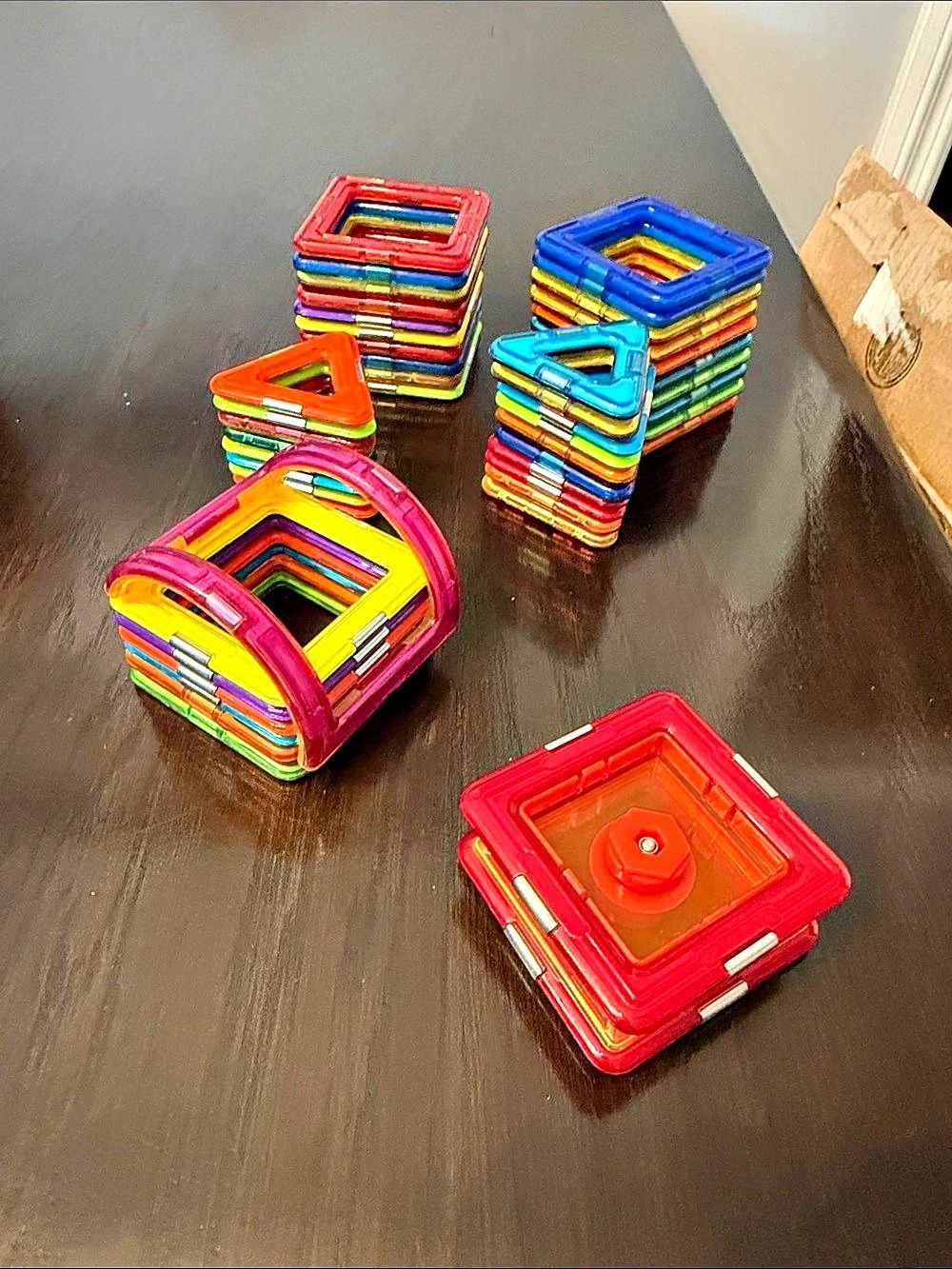Colorful Geometric Magnetic Building Set